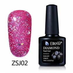 Гел Лак Диамантено Брокатен 10ml ZSJ02 - GC005 Elite99